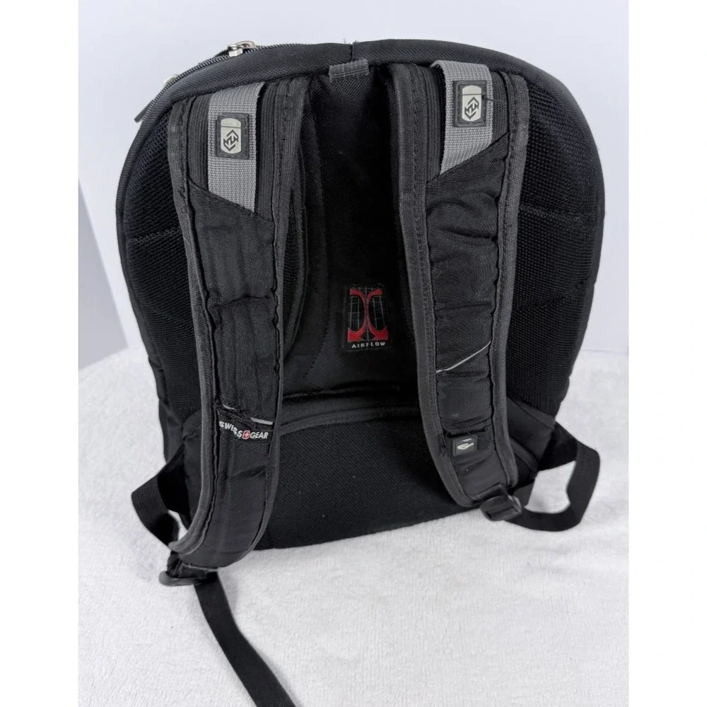 SwissGear ScanSmart Laptop Backpack Black Travel Business Bookbag